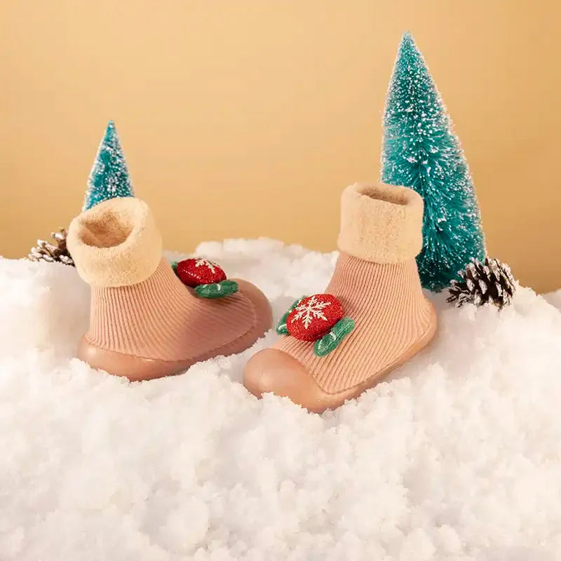 Weihnachten Rutschfester Baby Sockenschuh