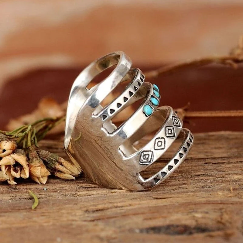 Vintage Silber Personalisierter Ring