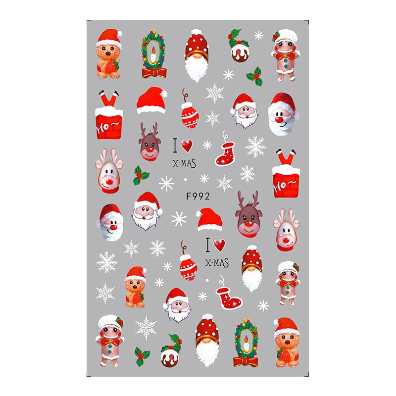 Weihnachtliche Nailart-Sticker