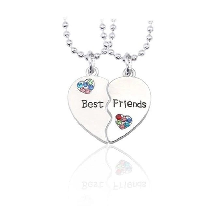 Herz Puzzle Freundschaft Halskette