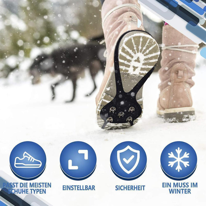 Stehaufe™ Universal Schneeschuh Spikes rutschfeste Schuhe Abdeckung für Winter