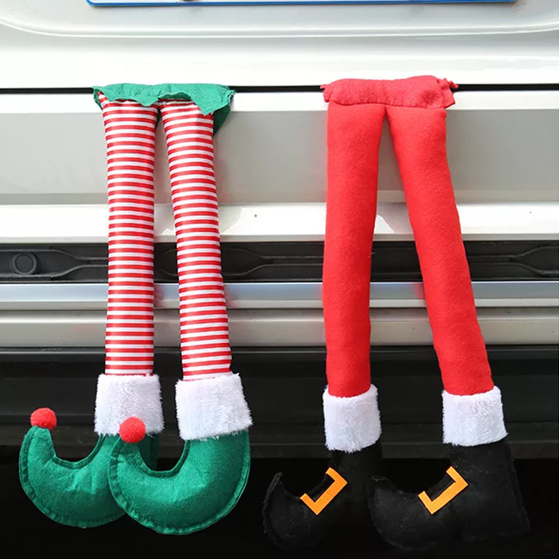 Weihnachtself mit hängenden Beinen Autodekoration