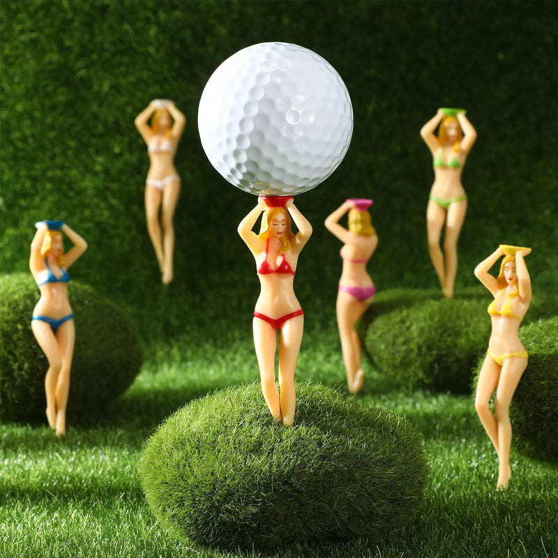 Lustige Bikini-Mädchen Golf-Tee (6 Stück)