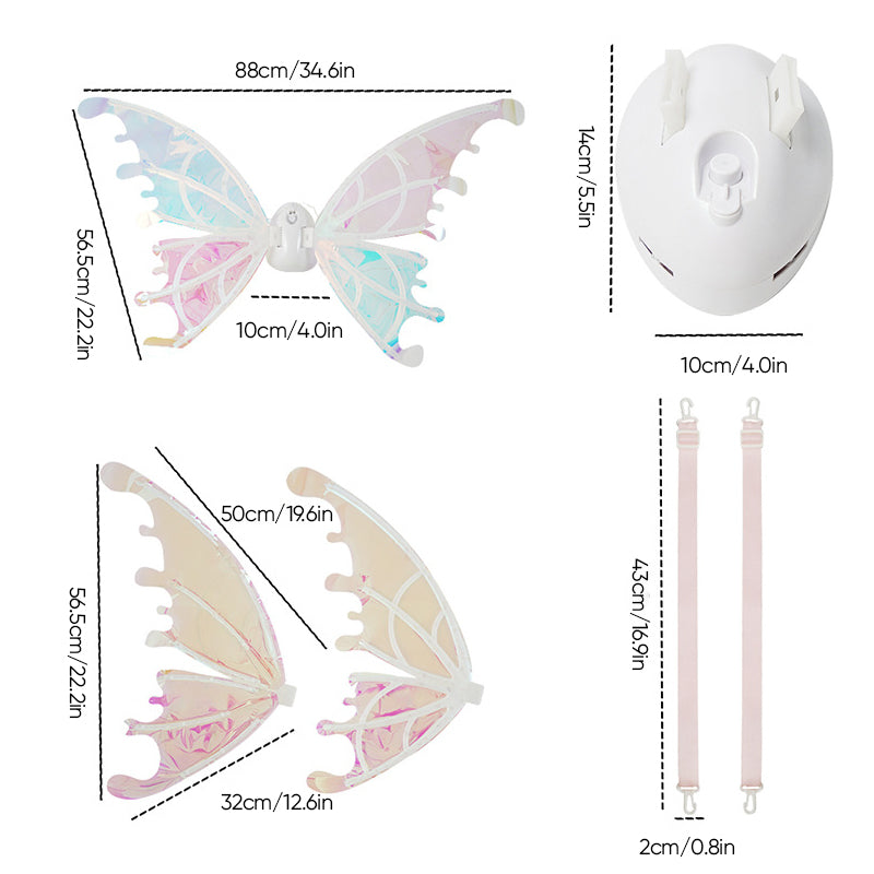 Elektrischer DIY Schmetterling mit leuchtenden Flügeln