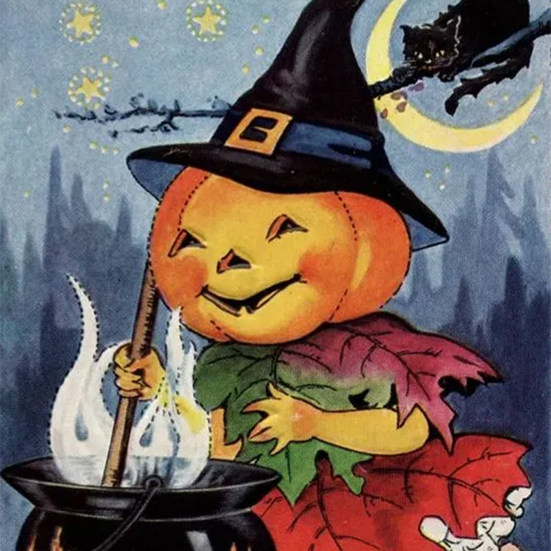 Retro Halloween Postkarten (24 Stück)