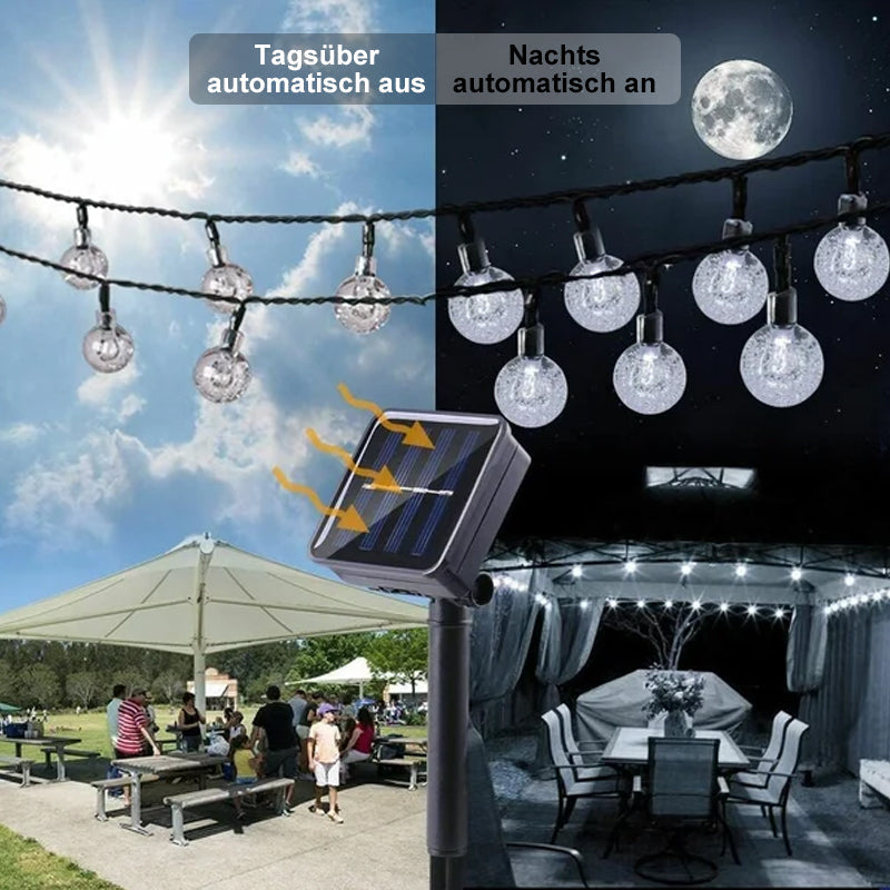 Stehaufe™ Solarbetriebene LED-Lichterketten für den Außenbereich