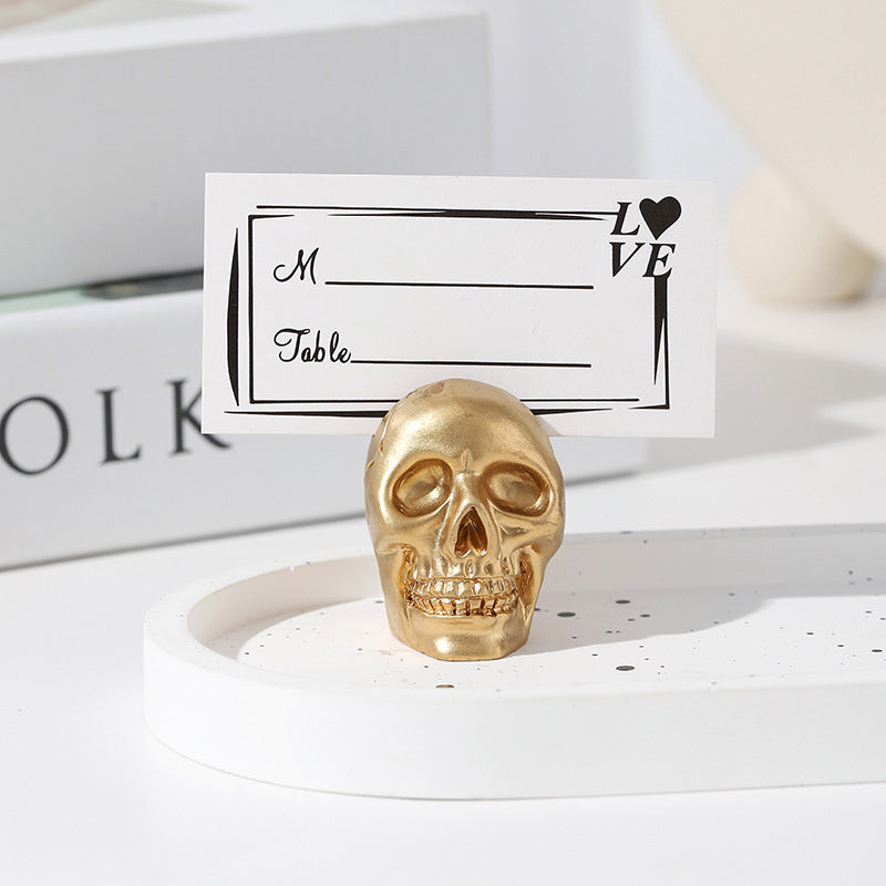 Halloween Totenkopf Design Kartenhalter