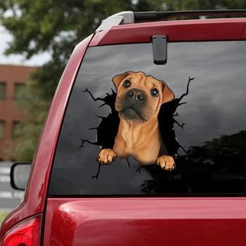 Nettjade™Auto Fenster Hund Aufkleber