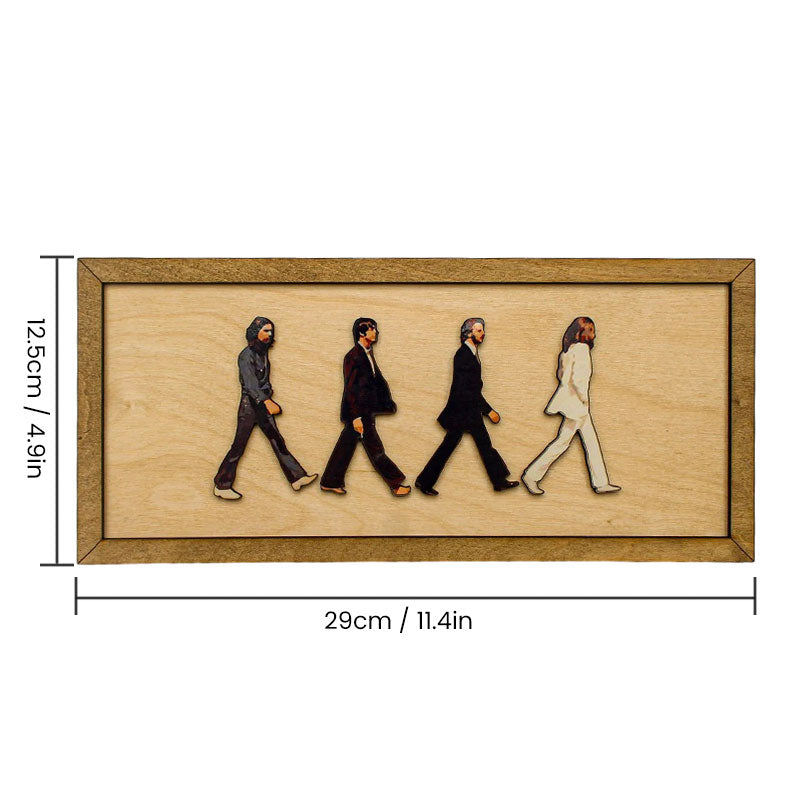 Gerahmtes Abbey Road-Porträt der Beatles
