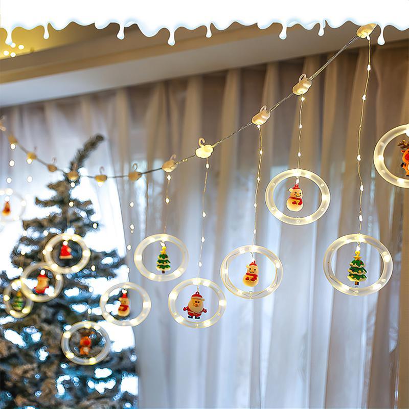 Weihnachts Vorhang Lichterkette