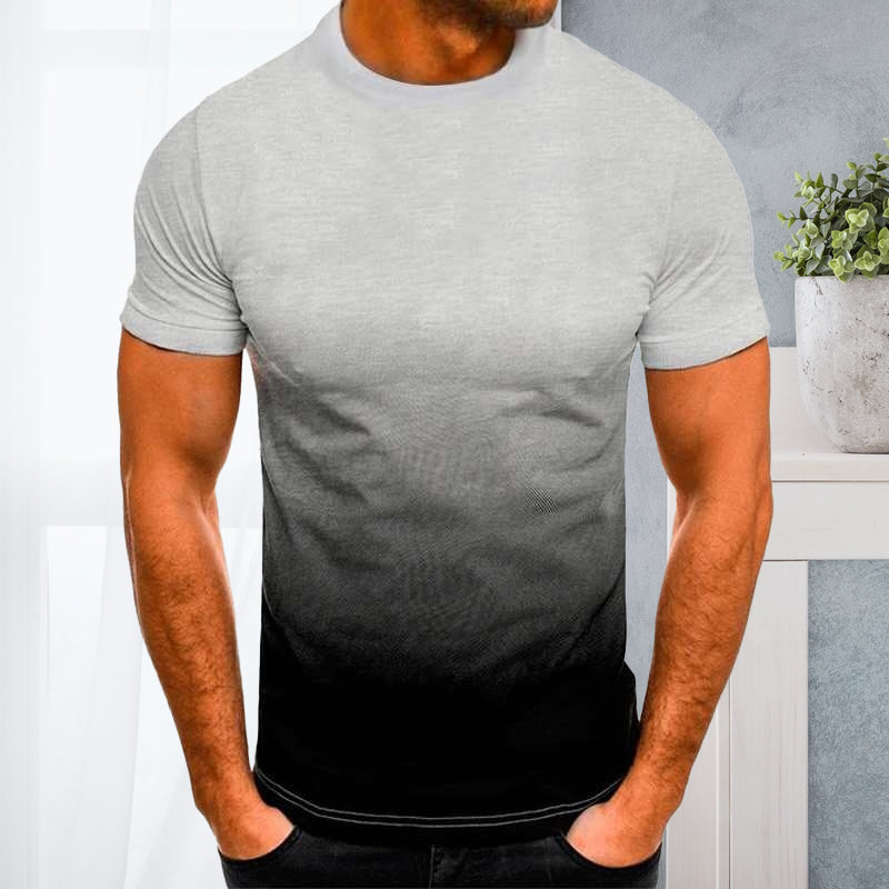 Stehaufe™ T-Shirt mit Rundhalsausschnitt und 3D-Farbverlauf