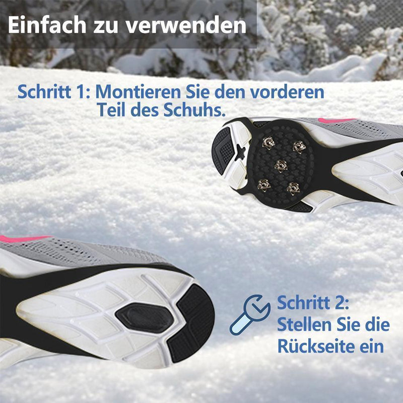 Stehaufe™ Universal Schneeschuh Spikes rutschfeste Schuhe Abdeckung für Winter