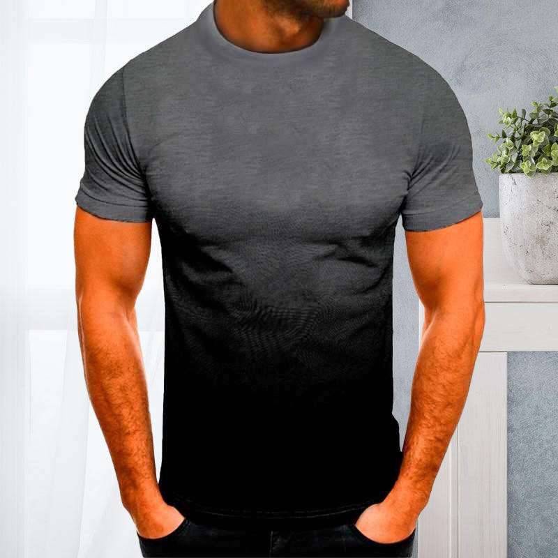 Stehaufe™ T-Shirt mit Rundhalsausschnitt und 3D-Farbverlauf