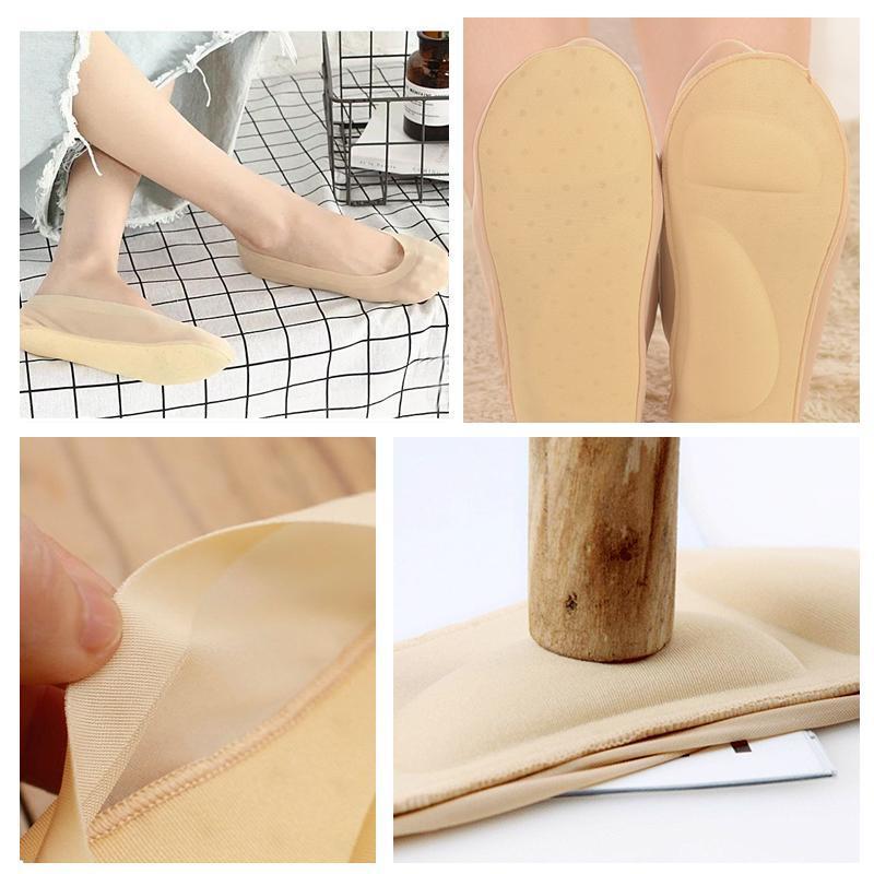 Stehaufe™ 3D Fußmassage gepolsterte Lady Invisible Socken