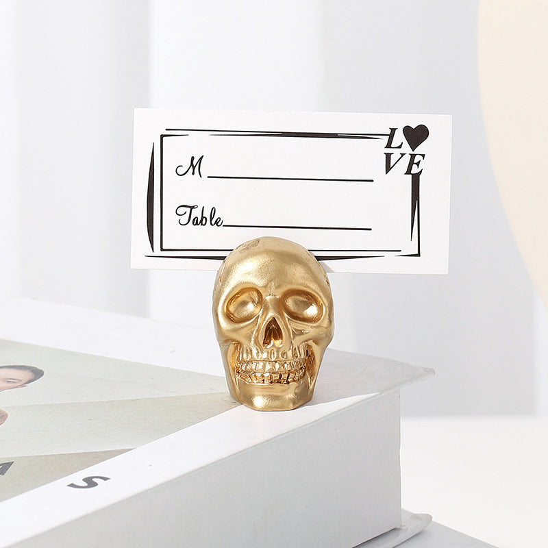 Halloween Totenkopf Design Kartenhalter
