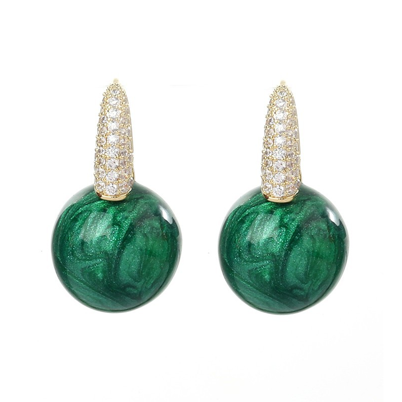 Stehaufe™ Smaragd Perlen Ohrringen