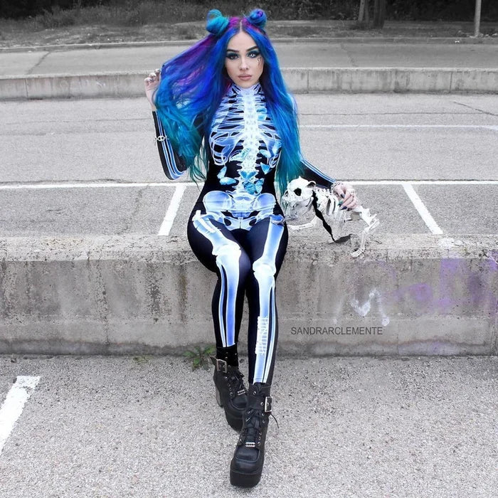 Halloween Skelett Bodysuit