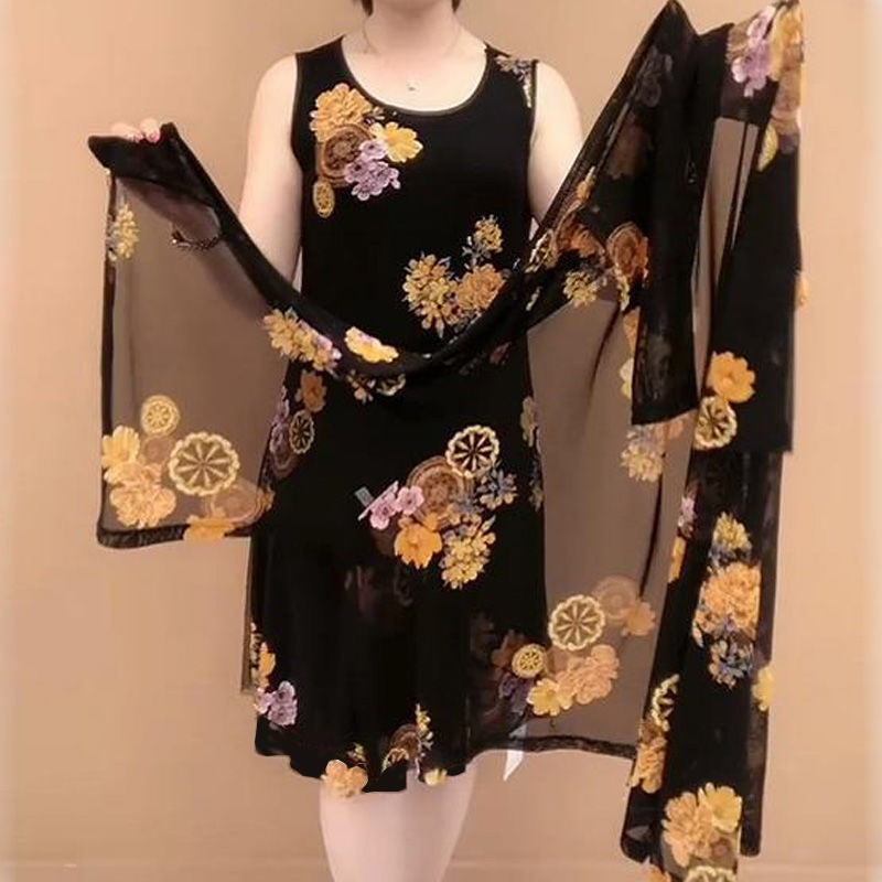 Stehaufe™ Damenkleid mit Blumendruck