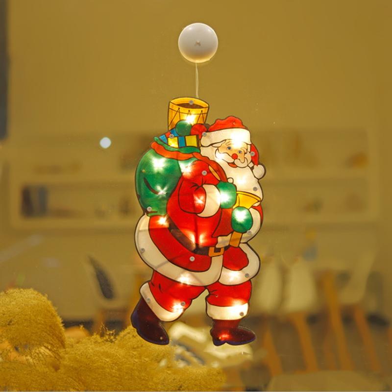 Stehaufe™ Weihnachten Fenster Dekorative Saugnapf Lichter